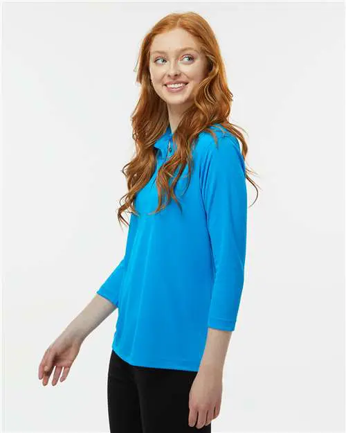 Women's Lady Palm Three-Quarter Sleeve Polo - Image 26